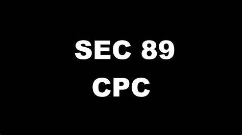 Sec 89 Cpc
