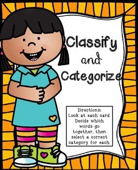 Second Grade Classify And Categorize Activities