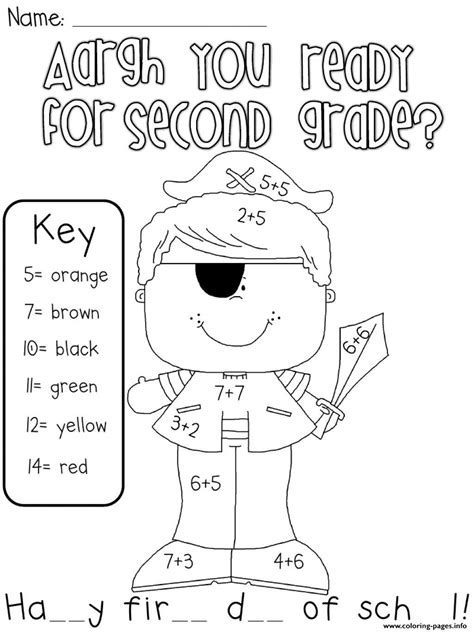 Second Grade Coloring Page   2nd Grade Worksheets Best Coloring Pages For Kids - Second Grade Coloring Page