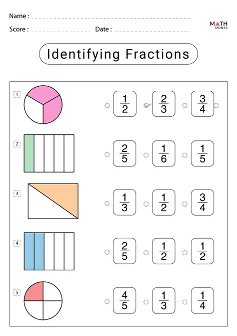 Second Grade Fractions Worksheets   2nd Grade Fraction Worksheets With Answer Key Math - Second Grade Fractions Worksheets