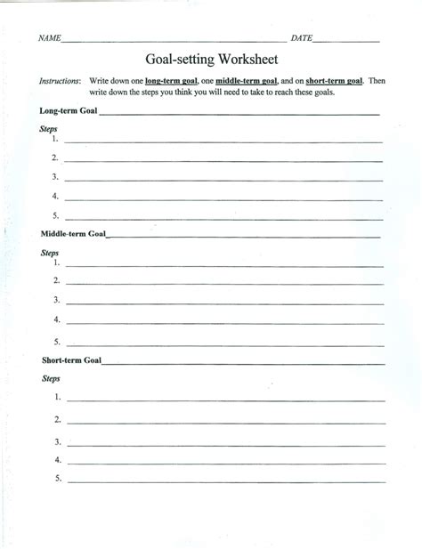 Second Grade Goal Setting Worksheets Amp Teaching Resources Goal Worksheet For 2nd Grade - Goal Worksheet For 2nd Grade