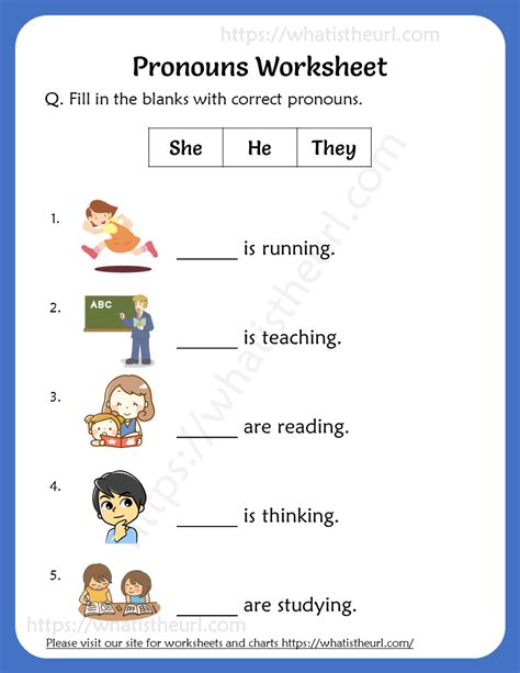 Second Grade Grade 2 Pronouns Questions For Tests Pronouns Worksheets For Grade 2 - Pronouns Worksheets For Grade 2