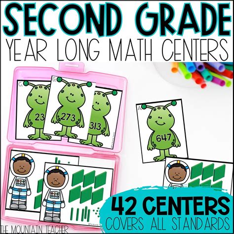 Second Grade Math Centers   Free Build Math Centers For First And Second - Second Grade Math Centers