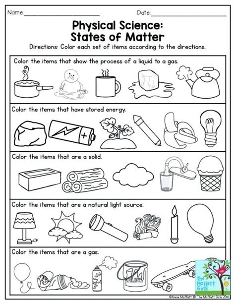 Second Grade Physical Science Worksheets And Printables Science 2nd Grade Worksheets - Science 2nd Grade Worksheets