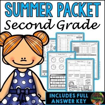 second grade summer packet