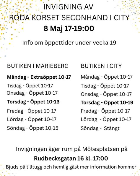 second hand redbergsplatsen öppettider
