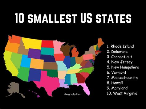 Second Smallest Us State