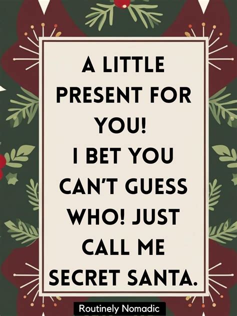 Secret Santa Quotes
