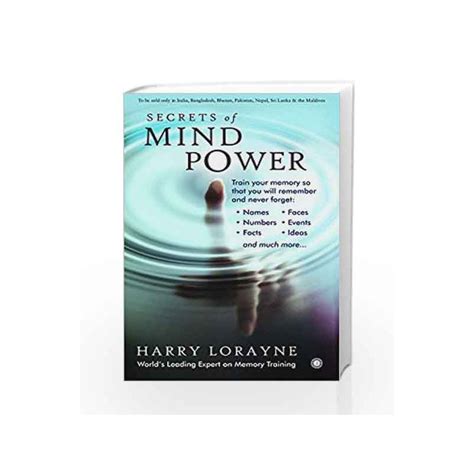 Read Online Secrets Of Mind Power By Harry Lorayne Free Pdf 