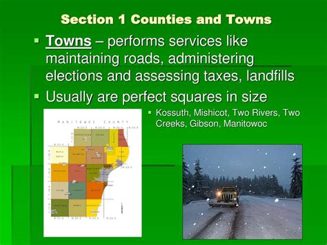 section 1 counties towns and townships answers