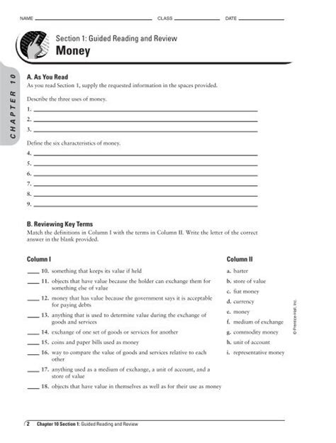 Section 1 Guided Reading And Review Government The State Answers