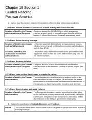 Section 1 Guided Reading Postwar America Answer Key