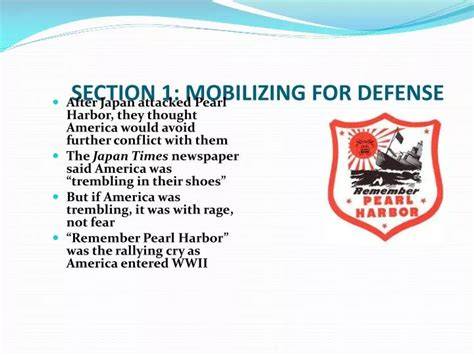 section 1 mobilizing the home front