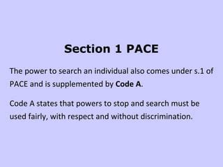 Section 1 Pace
