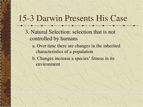 Section 15 3 Darwin Presents His Case Answer Key