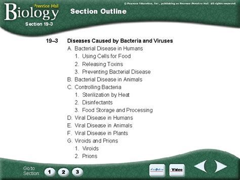 Section 19 3 Diseases Caused By Bacteria And Viruses Pages 485 490 Answers