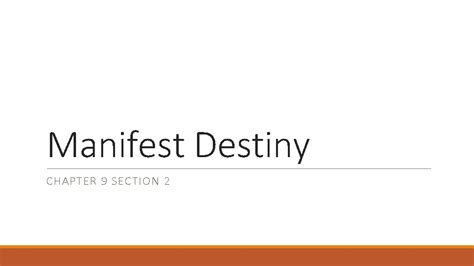 Section 2 D Manifest Destiny Answers Key