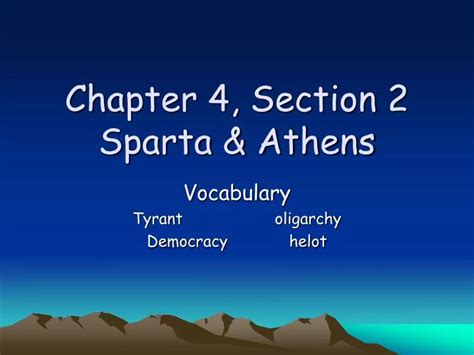 section 2 sparta and athens answer key
