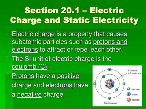 Section 20 1 Electric Charge And Static Electricity Answers