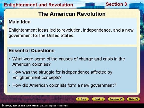 section 3 enlightenment and revolution answer key