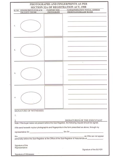 Section 32a Registration Act Form Sample