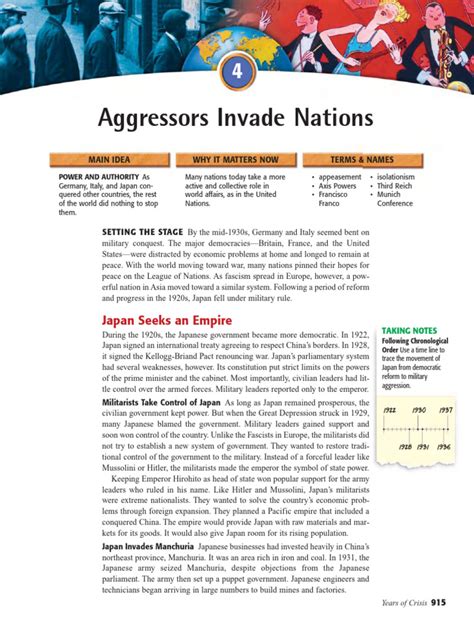 Section 4 Aggressors Invade Nations