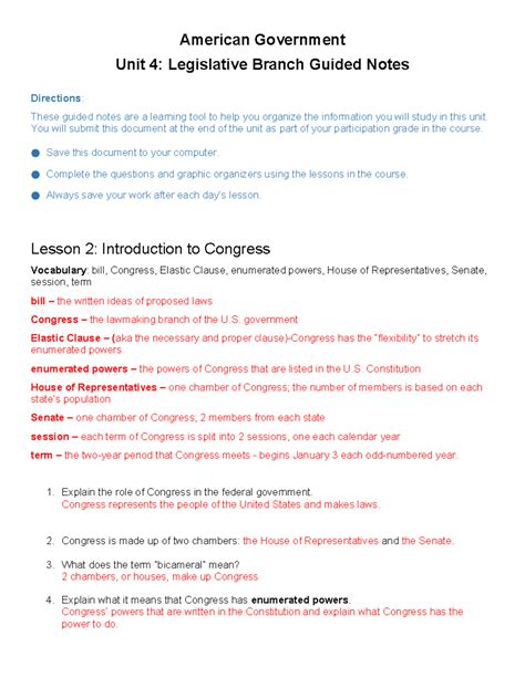 Section 4 Guided Legislative And Judicial Powers