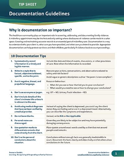 section 5 documentation guidelines summa health system