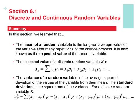 Section 6 1 Discrete Random Variables