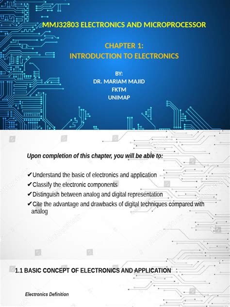 Section 6 Introduction To Electronic Signals