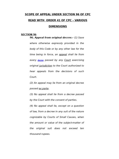 Section 96 Of Cpc