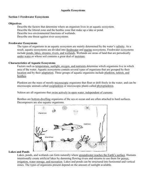 Read Section 2 Aquatic Ecosystems Answers 
