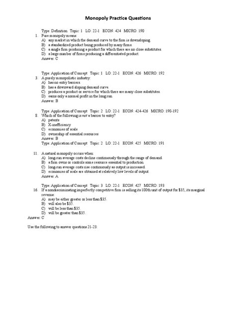 Full Download Section 2 Guided Review Monopoly Answers Key 