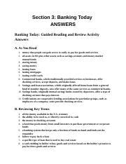 Read Online Section 3 Guided Reading And Review Banking Today Answer Key 