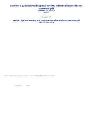 Read Online Section 3 Guided Reading And Review Informal Amendment Answers 