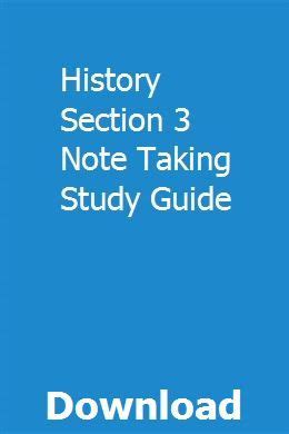 Download Section 3 Notetaking Study Guide 