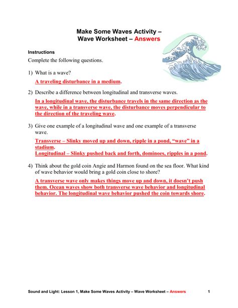 Download Section 3 The Behavior Of Waves Answers 