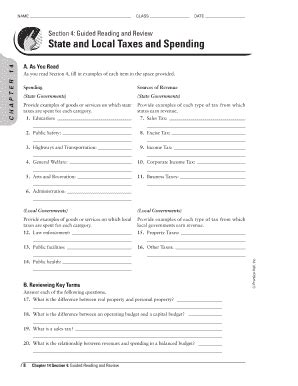 Read Online Section 4 Guided Reading And Review State Local Taxes Spending 