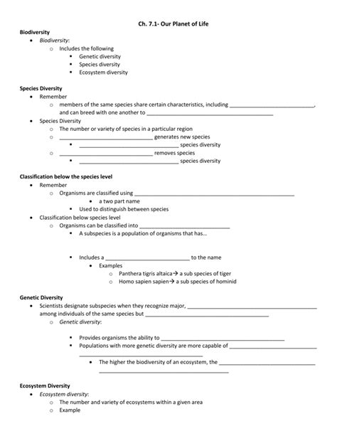Full Download Section 6 3 Biodiversity Answers Key 