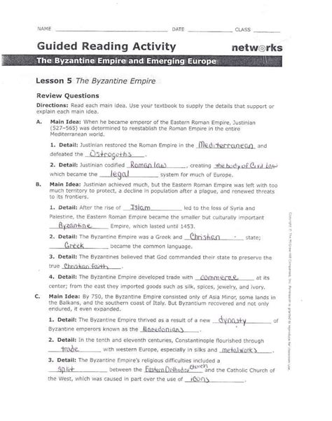 Download Section Guided Review Answers 