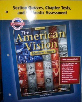 Full Download Section Quizzes Chapter Tests And Authenitic Assessment The American Vision Modern Times Teacher 