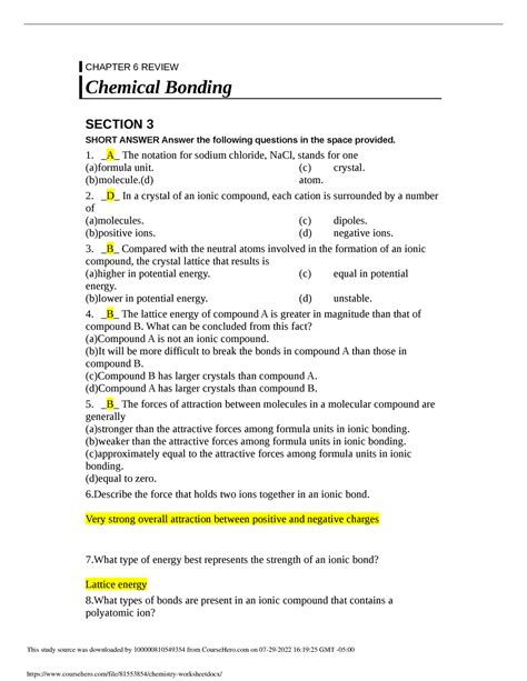 Full Download Section Review 22 3 Answers 