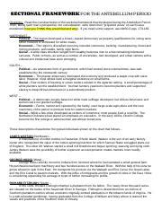 Sectional Framework For The Antebellum Period