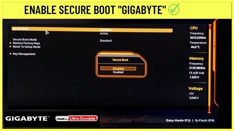 secure boot bios gigabyte