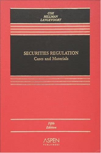 Read Securities Regulation Cases And Materials 