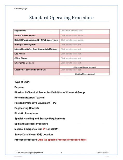 Security Guard Standard Operating Procedures