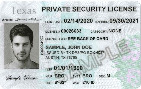 security license texas