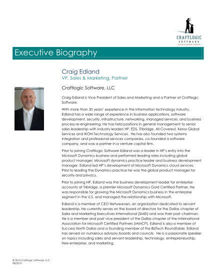 security professional biography template doc