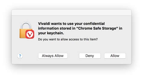 security wants to access key Chrome Safe … - Apple Community