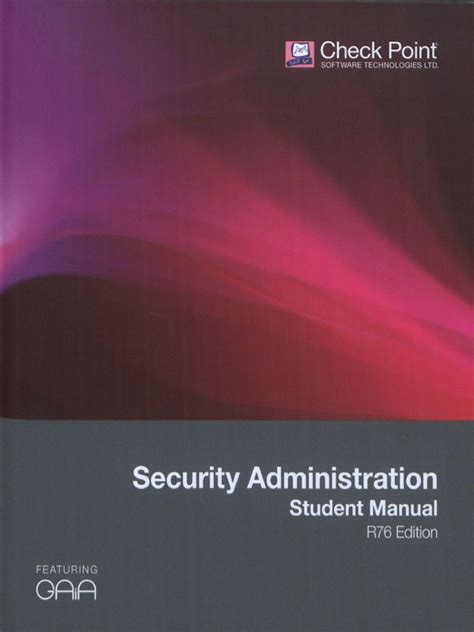 Read Security Administration Study Guide R76 Check Point 